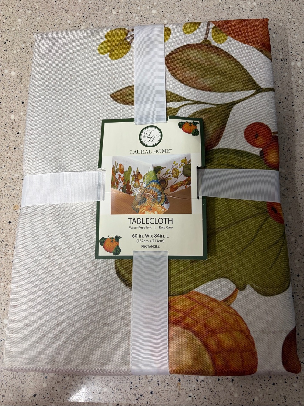 Season of Giving Tablecloth with Fall Colors NWT - Picture 3 of 3